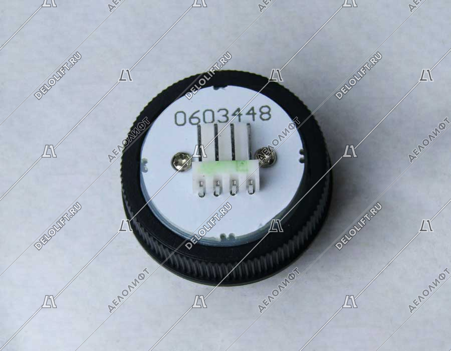 Кнопка вызова, GEN2 D, полированная, AMP для MCS220, посадка 27,5 мм, зеленая подсветка