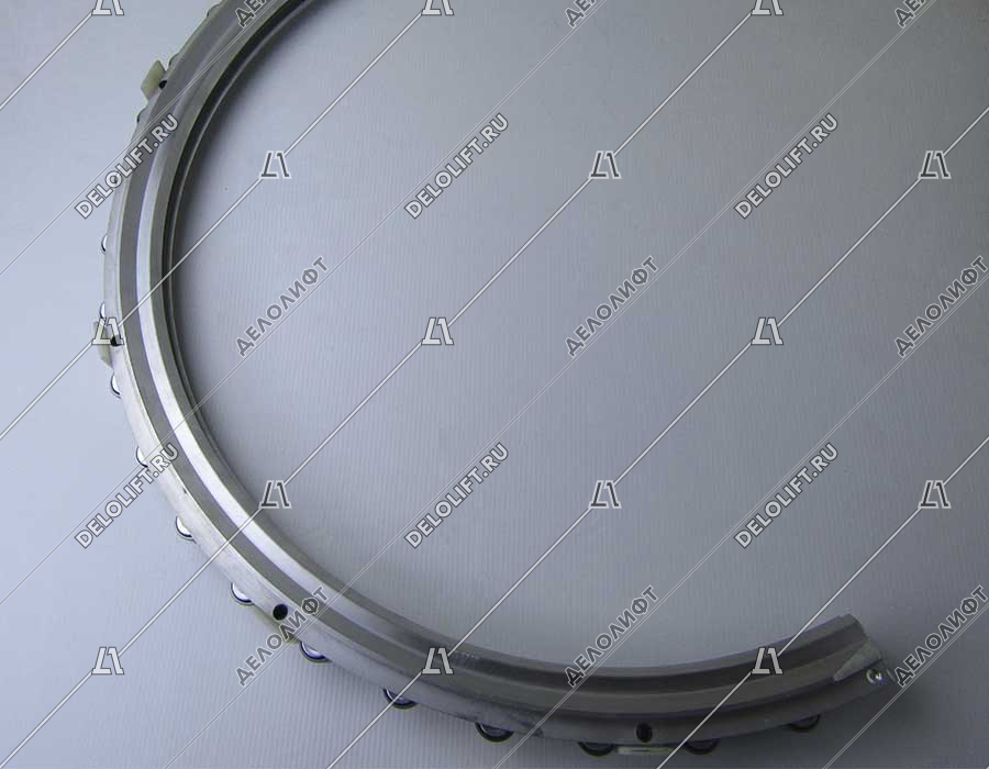 Алюминиевая основа огибающего участка в сборе с роликами, W- 680 мм, H - 373 мм