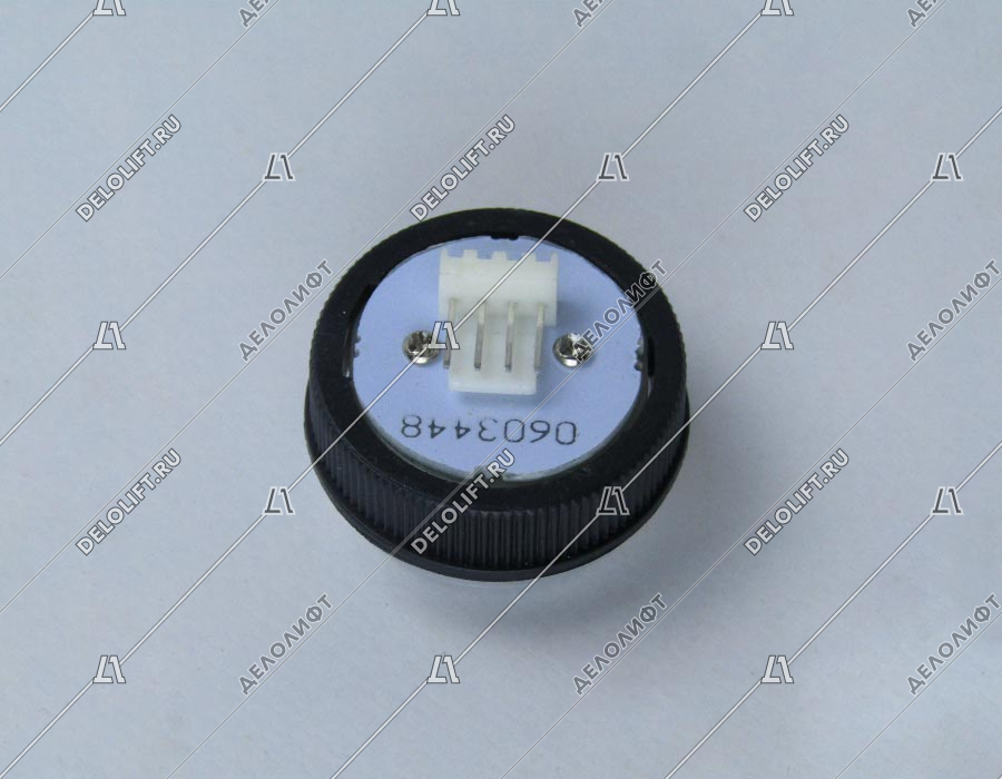 Кнопка в сборе, GEN2, круглая, 30x21 мм, посадка - 27.5 мм, нержавеющая сталь, AMP для MCS220, полированная, белая подсветка