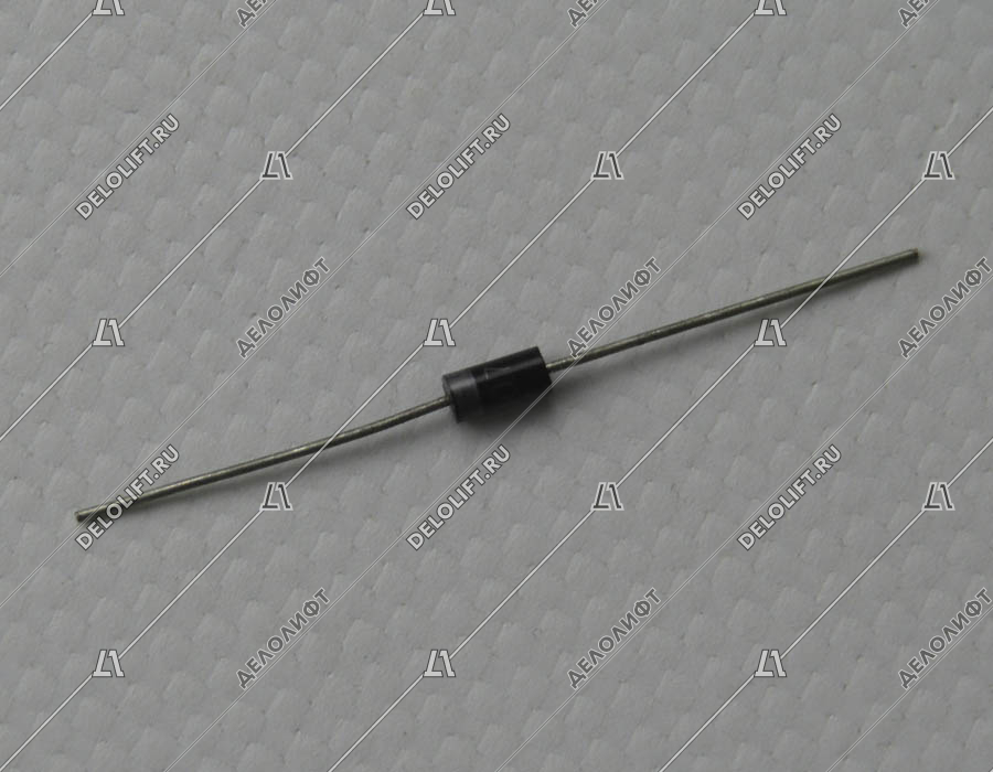 Диод, DIOTEC SEMICONDUCTOR, 1N4007 (DO-41), 1А, 1000В, выпрямительный