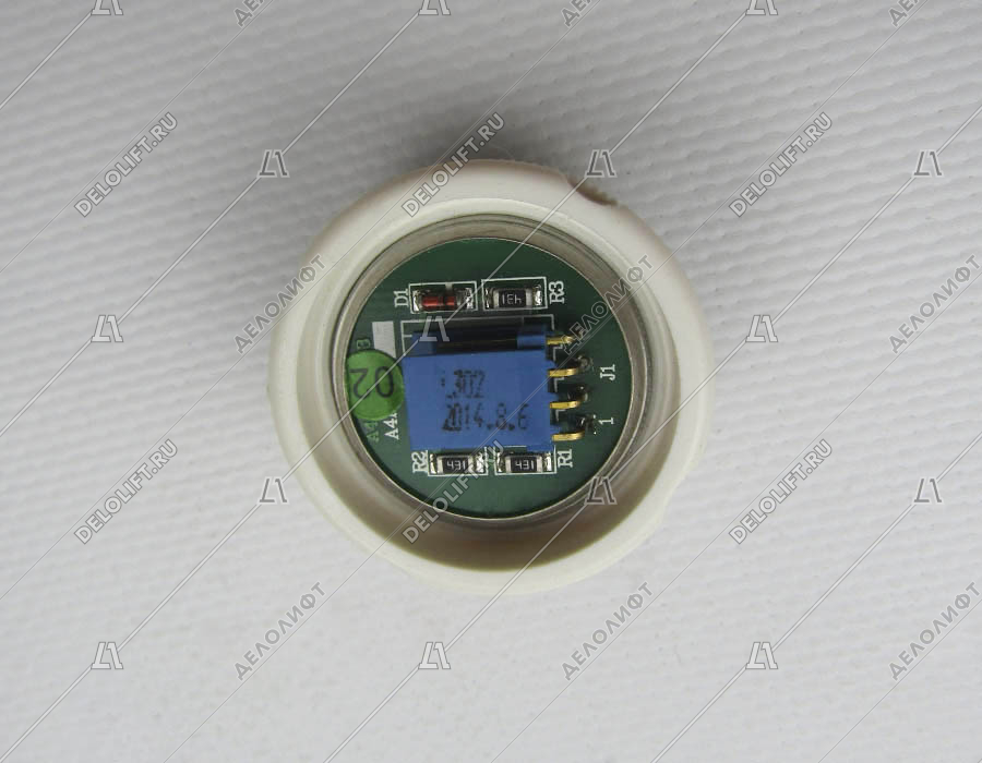 Кнопка вызова/приказа, L302, антивандальная, зелёная подсветка