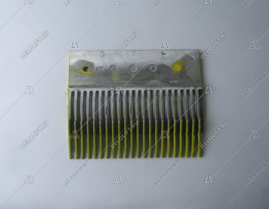 Гребенка входной площадки, TravelMaster, 22 зубца, 202x162 мм, правая, алюминий, желтая, тип A (GD-AlSI12)