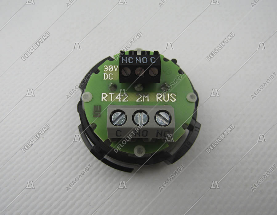 Модуль кнопочный, без символов, красная подсветка, RT42-2M
