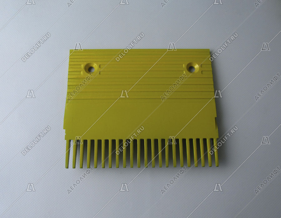 Гребенка входной площадки, TravelMaster, 22 зубца, 197x162 мм, центральная, алюминий, желтая, тип C (GD-AlSI12)