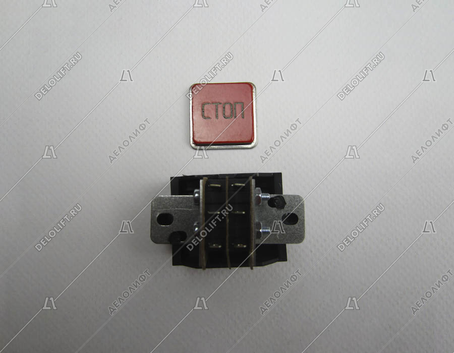 Модуль кнопочный, ВКЛ13А-6-39 "Стоп" (толкатель, пружина)