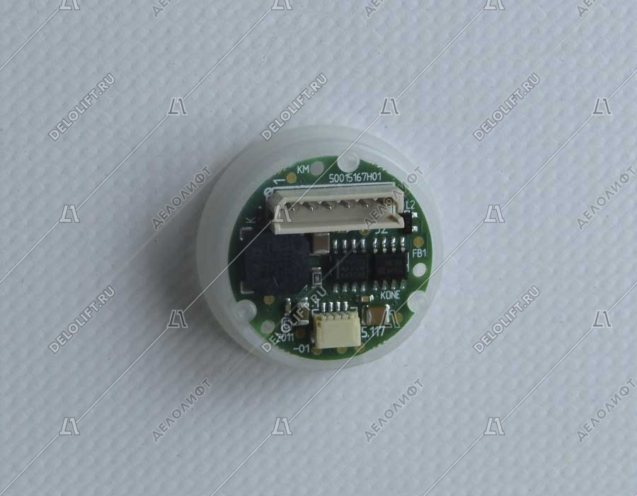Базовый элемент кнопки вызова, MONOSPACE, "Вверх", прозрачный корпус, янтарная подсветка