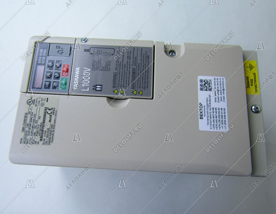Частотный преобразователь, L1000V, CIMR-LC4V0018FAA, 7,5 кВт