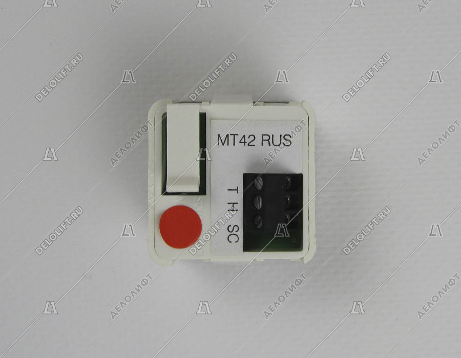 Кнопка вызова/приказа, MT42 RUS, -2 этаж, выдавленная надпись, красная подсветка, c Брайлем