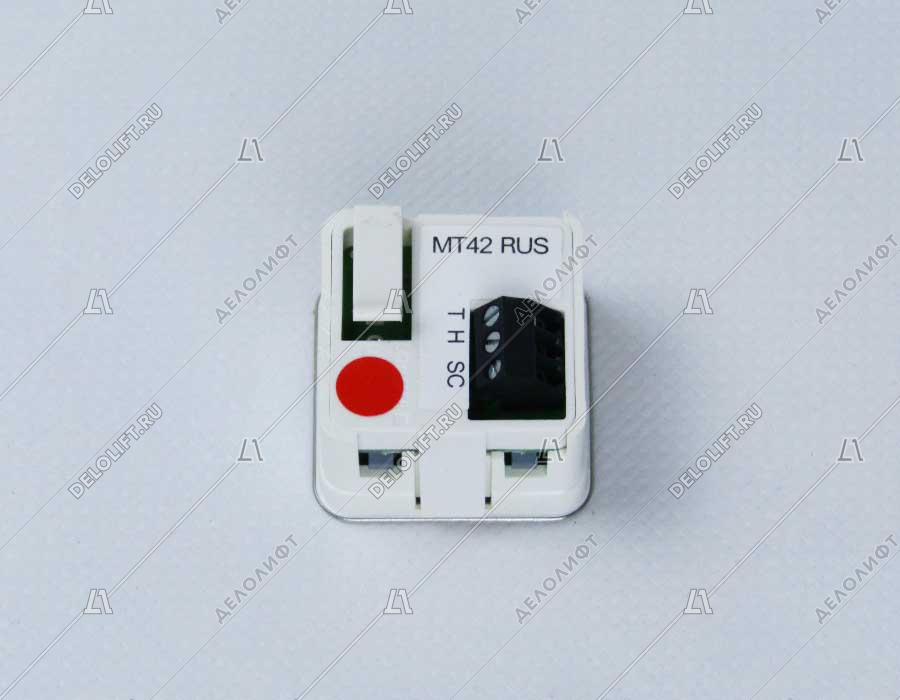 Кнопка вызова/приказа, MT42 RUS, без символов, красная подсветка