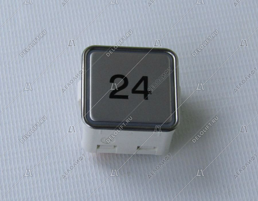 Кнопка вызова/приказа, MT42 RUS, 24 этаж, лазерная надпись, красная подсветка