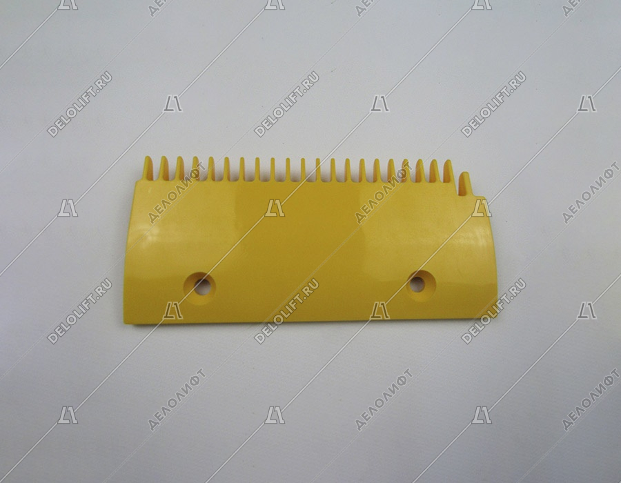 Гребенка входной площадки, SCE, 22 зубца, 202x95 мм, правая, пластик, желтая