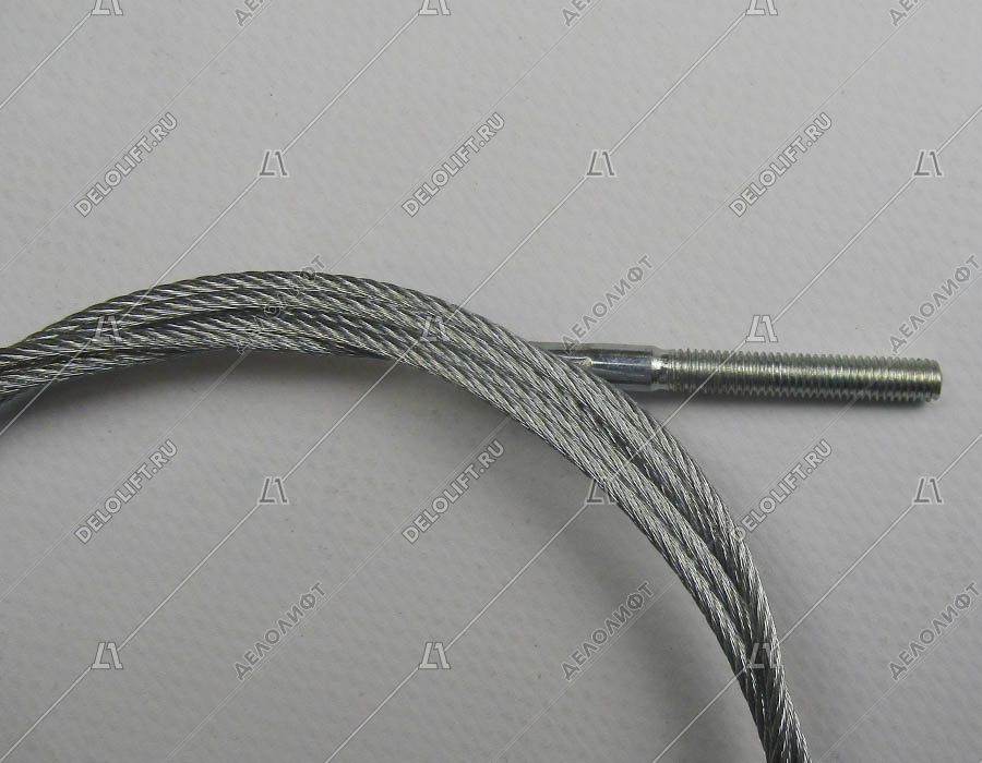 Тросик синхронизации, L - 1870 мм, d - 2 мм, диаметр шпильки - 5 мм