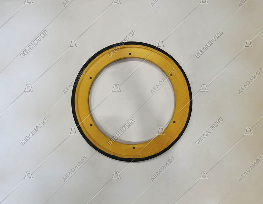 Колесо привода поручня, XO 508, D - 587 мм, резиновый обод (крепление d-11 мм, без резьбы)