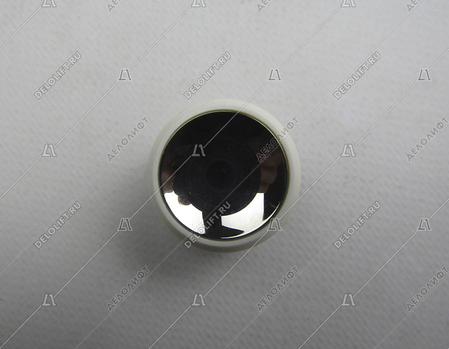 Кнопка в сборе, 27,5 мм, нержавеющая сталь, шлифованная, без подсветки