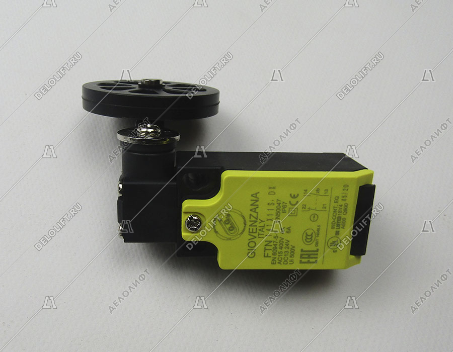 Выключатель концевой, FTN141, рычаг c резиновым роликом 50 мм