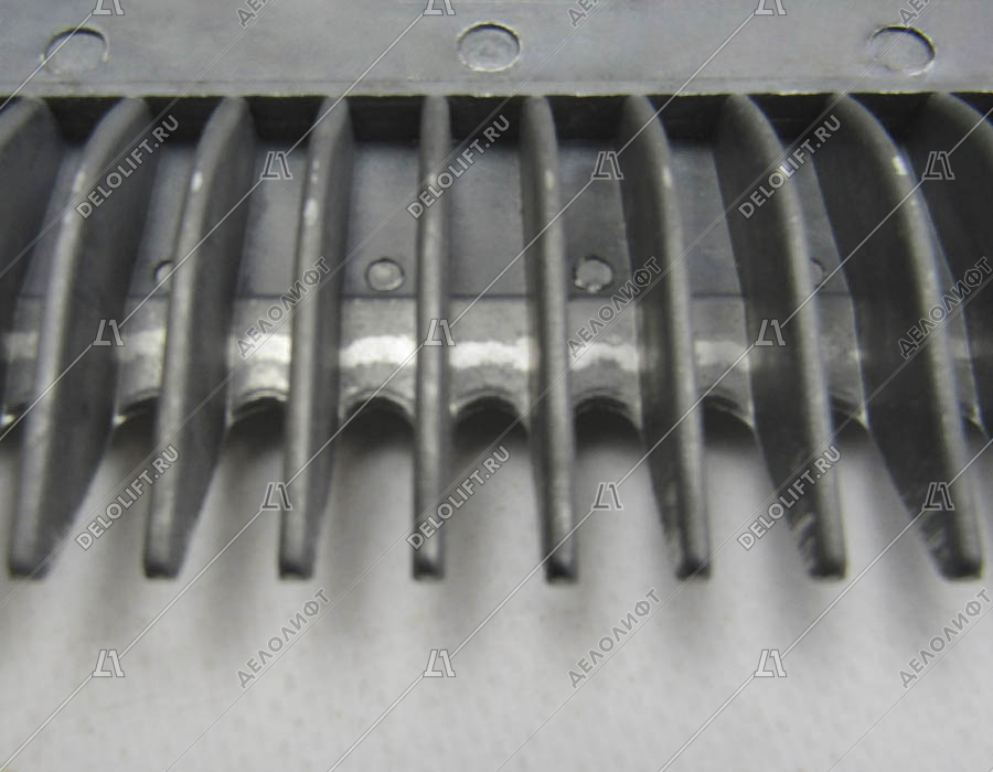 Гребенка входной площадки, 22 зубца, 202x110 мм, правая, алюминий
