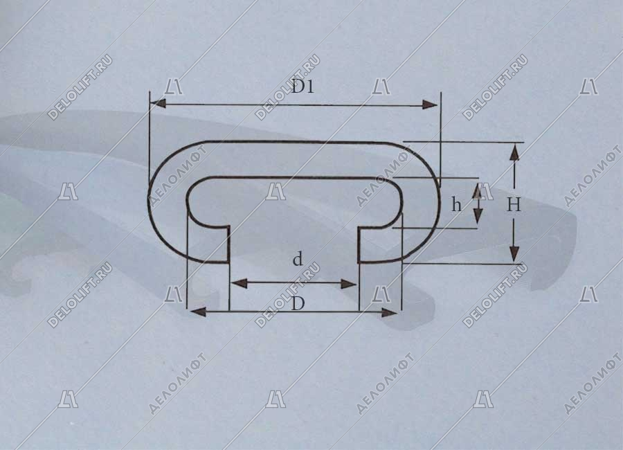 Поручень эскалатора, W-BT2, 80x40x30 мм