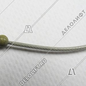 Тросик замка отводки ДК, L - 180 мм, d - 1,5 мм, 3 шарика