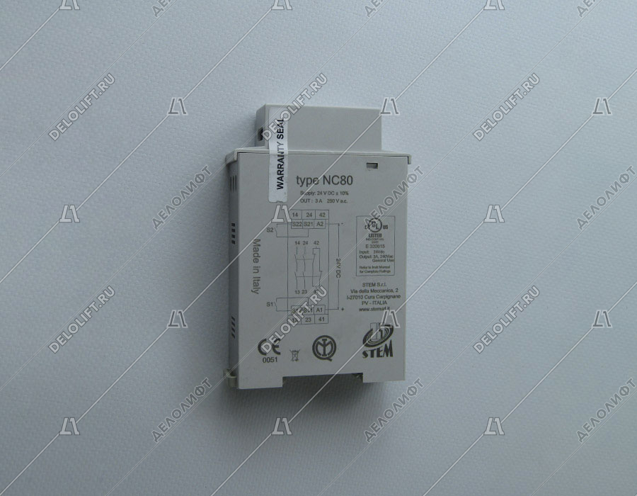 Реле контроля фаз, NC80, 24VDC/250VAC, 3A