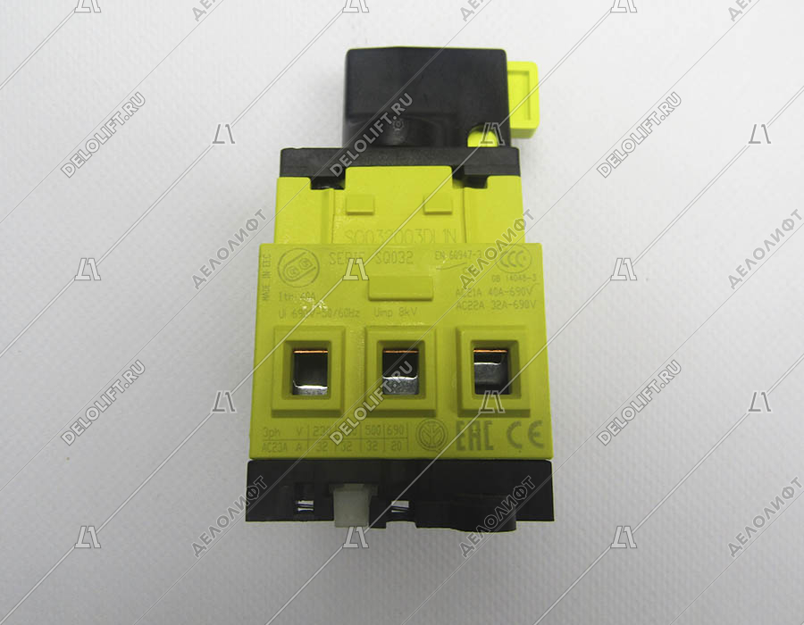 Переключатель, SQ032 AC-22A 32A-690V, с фиксацией позиции 0/ВЫКЛ