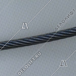 Канат/трос тяговый, d - 9,1 мм, ГОСТ 2688-80, 6х19+1о.с., 45,4кН, стальной