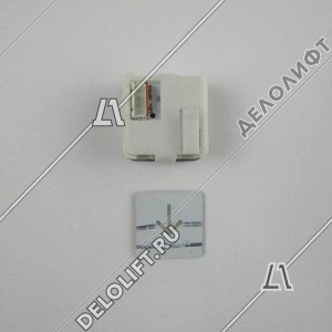Кнопка приказа, Вниз, квадратная, 24В, красная подсветка, тип A4N11286, с Брайлем