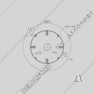 Катушка (барабан) для каната, К-0064, диаметр - 400 мм, ширина - 300 мм, d - 265 мм