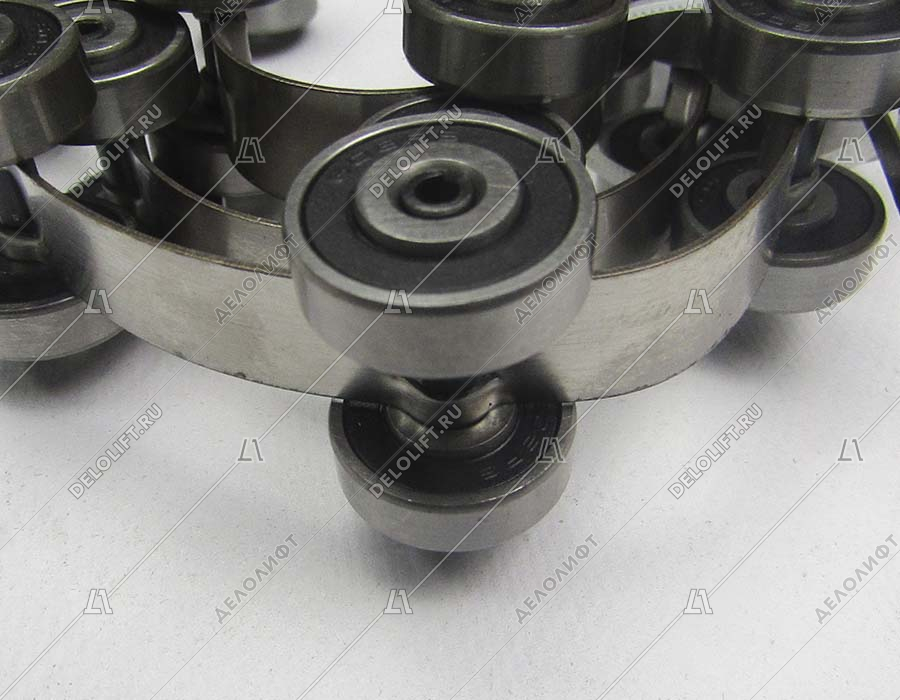 Цепь отклоняющая/огибающая/обводная, Velino, 24 звена, L - 1270/1280 мм, в комплекте с двумя съемными планками