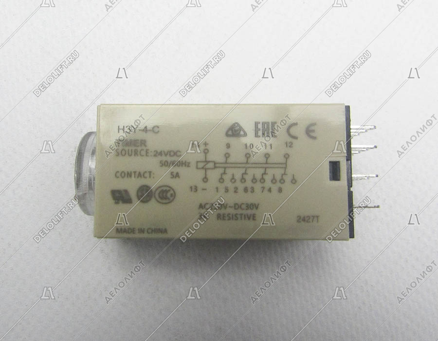 Реле времени, H3Y-4-C, 24 VDC, задержка - 10 секунд