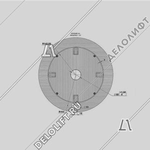 Катушка (барабан) для каната, К-0033, диаметр - 600 мм, ширина - 400 мм, d - 300 мм