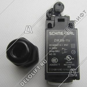 Выключатель концевой, Z1R 236-11Z, 1HO+1HЗ, с рычагом и роликом, самовозвратный
