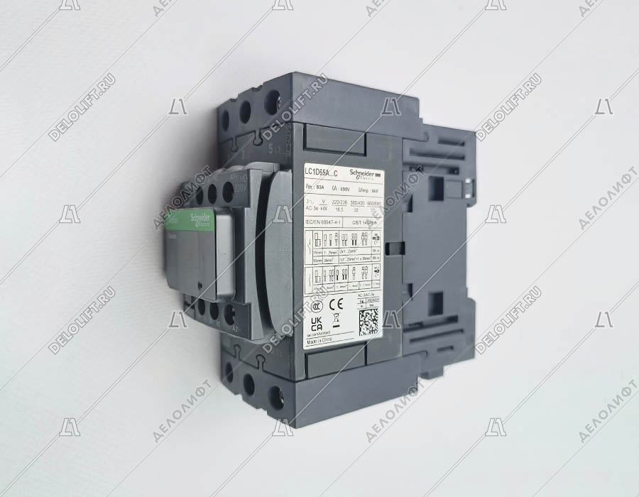 Контактор, LC1D65AMD 3P, 440V, 65A, катушка 220VDC