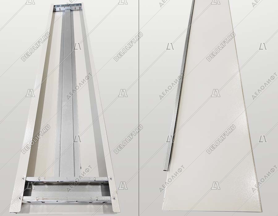 Дверь этажная лифта в сборе, 700x2000 мм, E30, RAL7035