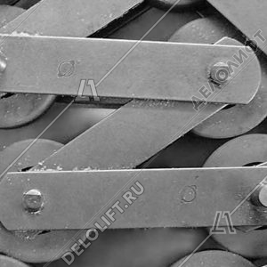 Цепь ступеней/тяговая, 13RI-A, шаг - 133,33 мм, ролик - 75x23,5 мм, палец - 74,5x12,8/12,5 мм, 105 kN (комплект на 10 ступеней)