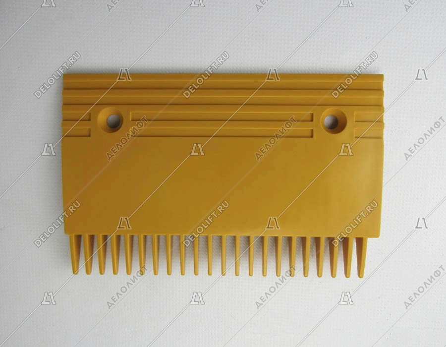 Гребенка входной площадки, TravelMaster, 22 зубца, 202x132 мм, правая, пластиковая, желтая, тип A