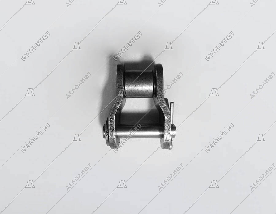 Переходное звено, однорядной цепи привода поручня эскалатора, шаг - 25,4 мм, тип B