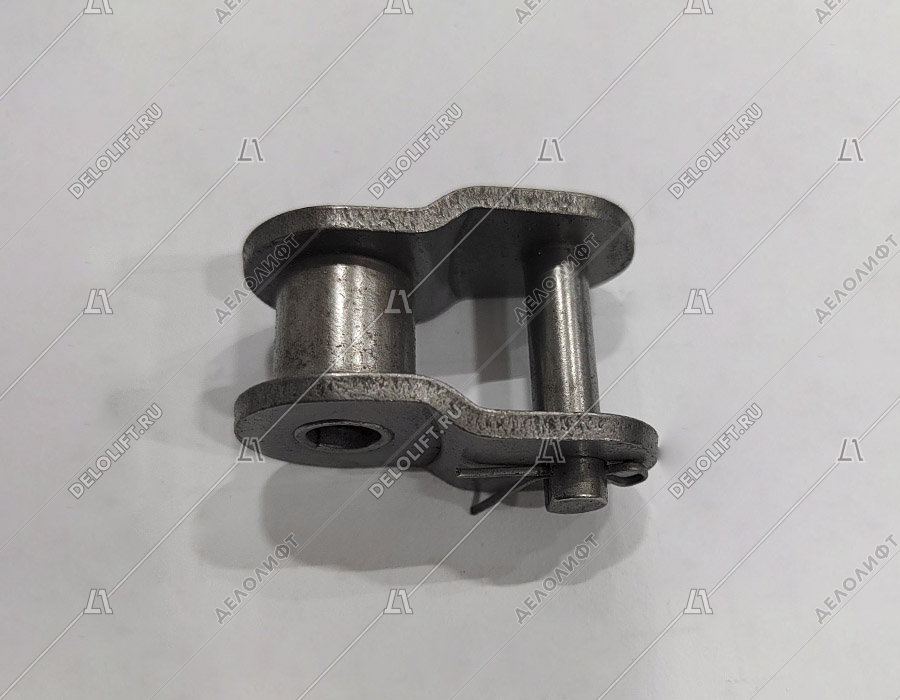 Переходное звено, однорядной цепи привода поручня эскалатора, шаг - 25,4 мм, тип A