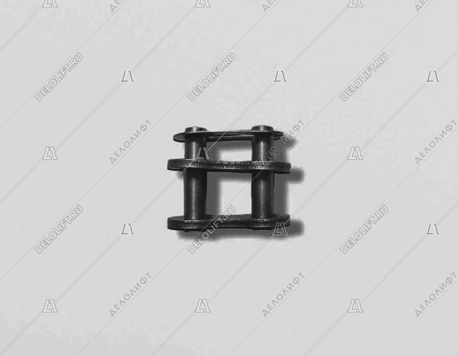 Соединительное звено, однорядной цепи привода поручня эскалатора, шаг - 19,05 мм, тип A