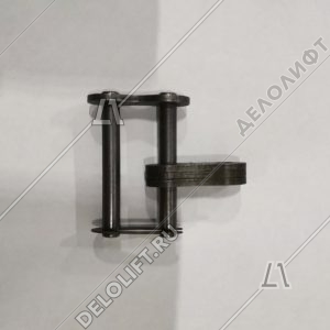 Соединительное звено, двухрядной цепи привода поручня эскалатора, шаг - 19,05 мм, тип A