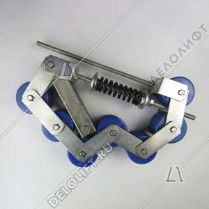 Прижимная цепь поручня, 506 NCE, 7 роликов, шаг - 90 мм, с кронштейном