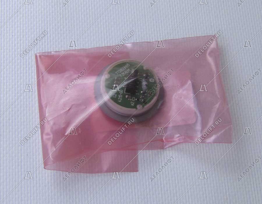 Базовый элемент кнопки приказа, серый корпус, янтарная подсветка, KM804343G15