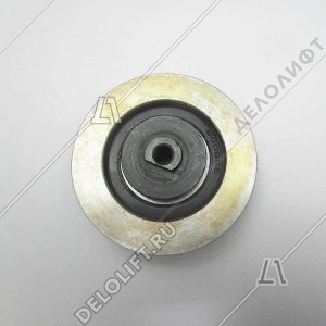 Ролик каретки дверей кабины, DO2000, D2200, TECHNA, D - 76 мм, H - 20 мм, резиновая поверхность