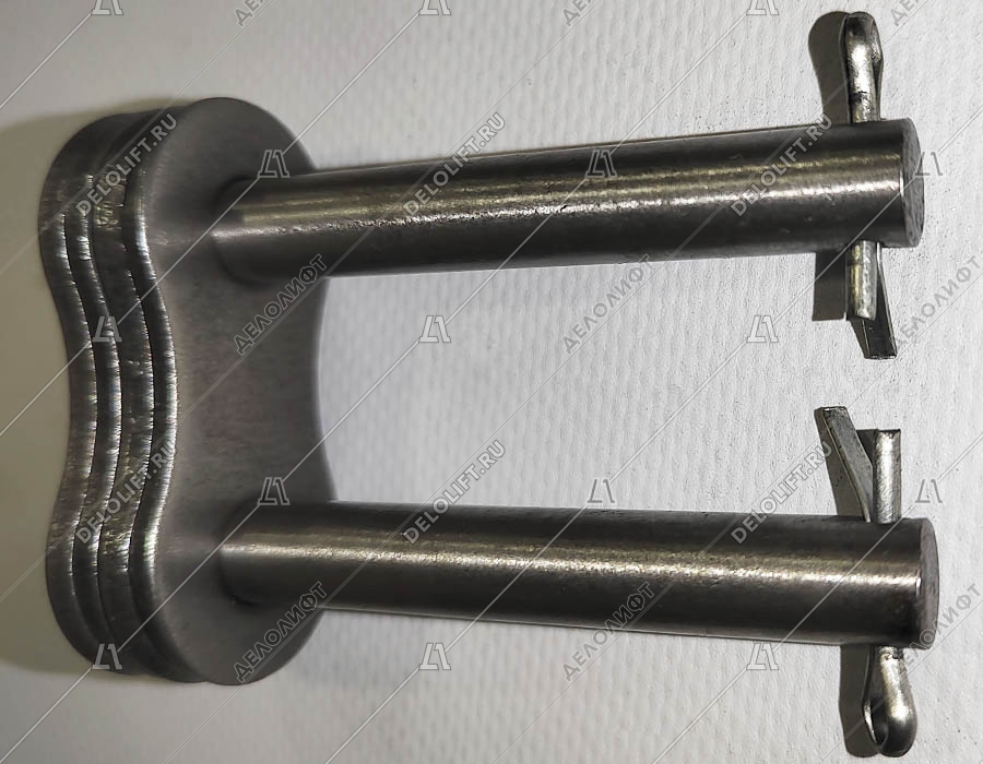 Соединительное звено, двухрядной цепи привода поручня эскалатора, шаг - 31,75 мм, тип B, усиленное (HY)