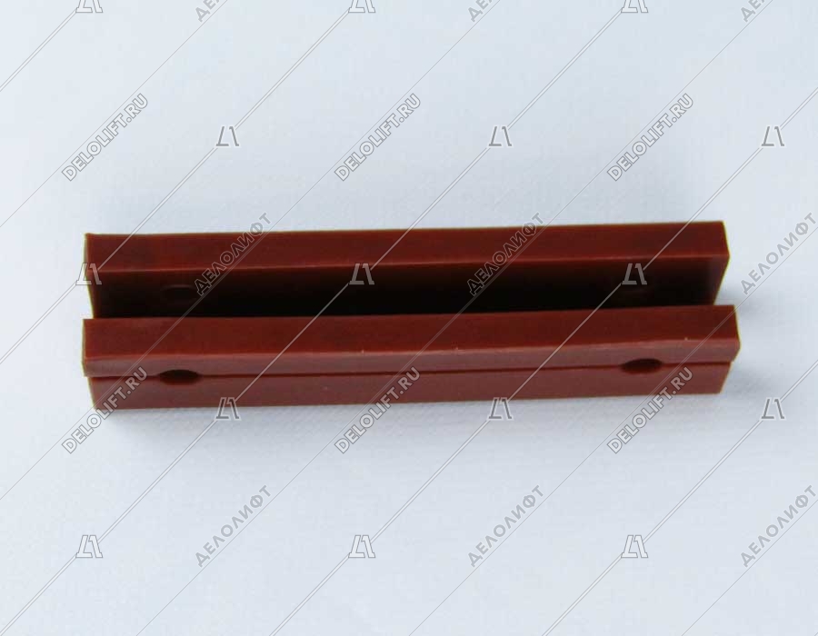 Вкладыш башмака направляющей кабины/противовеса, T - 9 мм, L - 140 мм