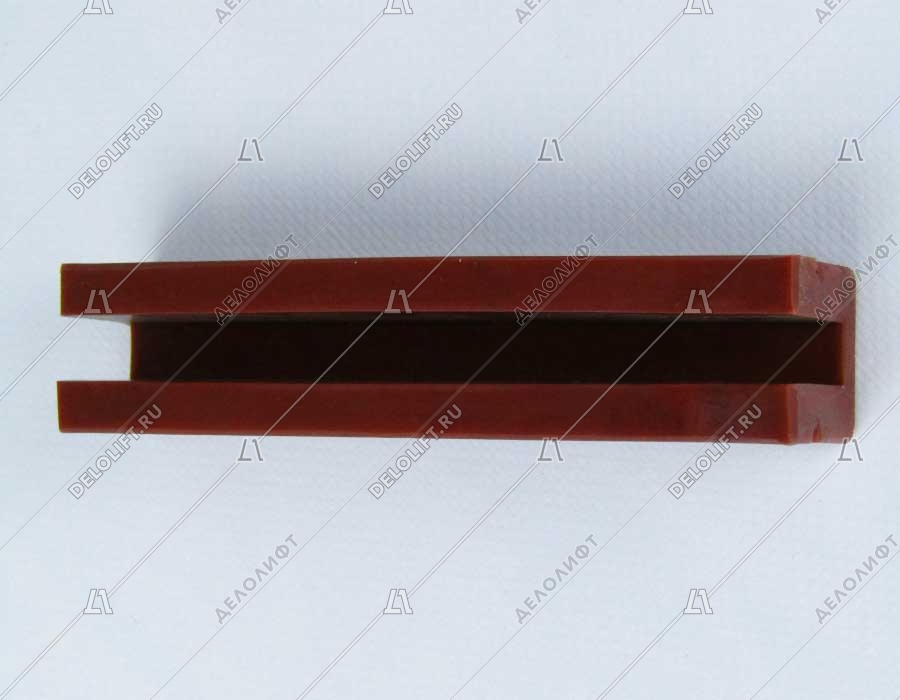 Вкладыш башмака направляющей кабины/противовеса, T - 9 мм, L - 140 мм