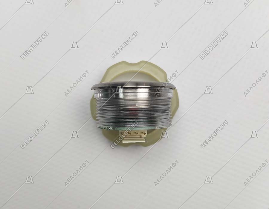 Кнопка вызова/приказа, КЛ-220-003 VR, антивандальная, зелёная подсветка