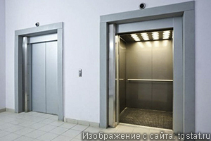 Автоматические двери лифта