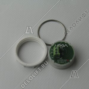 Кнопка вызова/приказа, Venus, 15 этаж, с кодом Брайля, красная подсветка (разъем MLK)