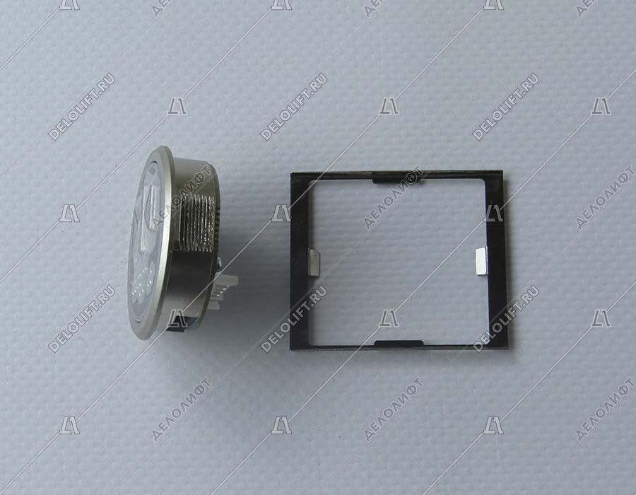 Кнопка вызова/приказа, HUNTER, MVLA2, Закрытие, синяя подсветка, с Брайлем