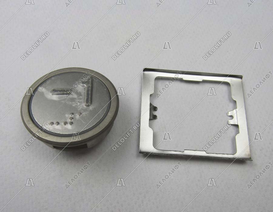 Кнопка вызова/приказа, HUNTER, MVLA2-1, VER.3.0, -1 этаж, синяя подсветка, с Брайлем